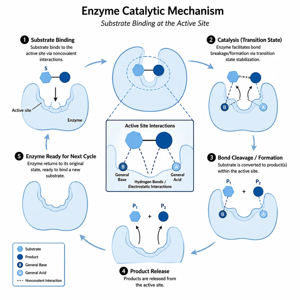 The same mechanism diagram recolored with a restrained journal blue palette