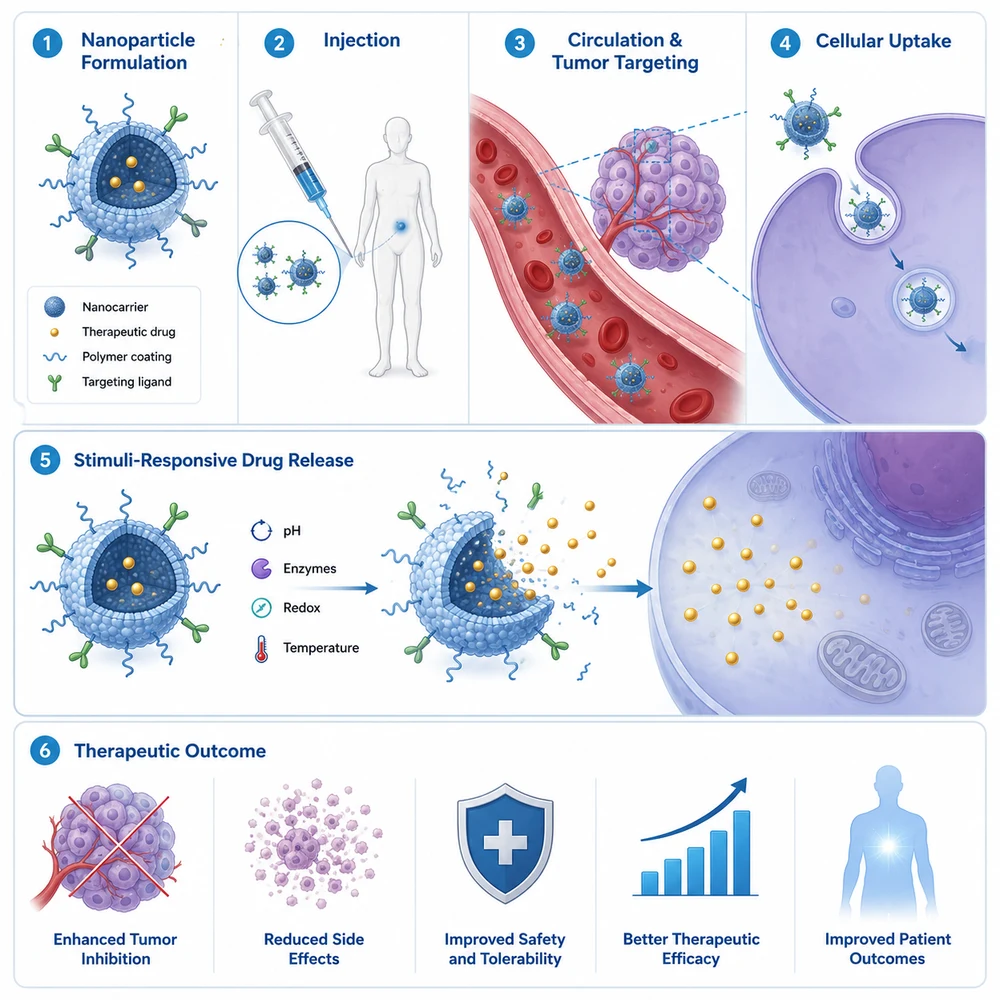 AI-generated nanoparticle drug-delivery study graphical abstract