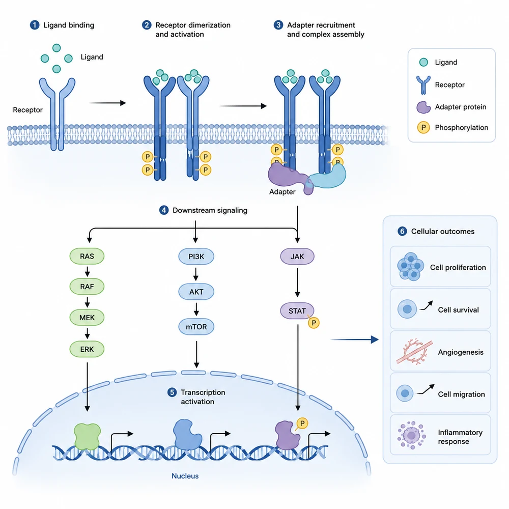 AI-generated molecular mechanism schematic