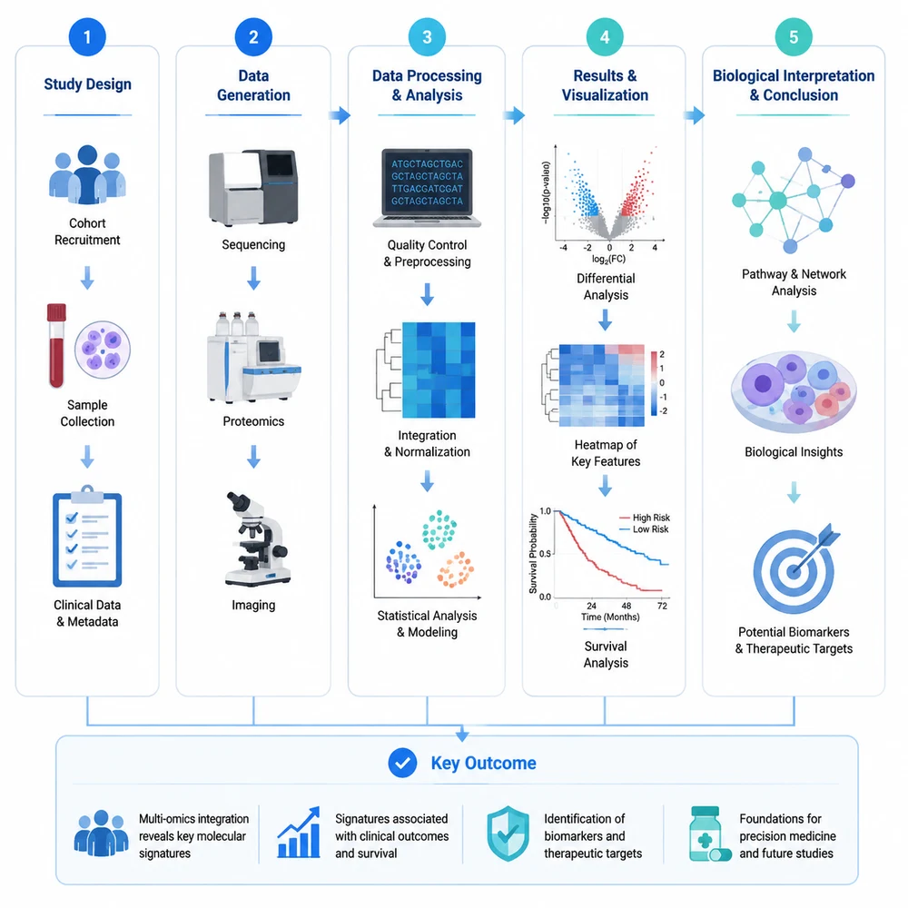 AI-generated study workflow figure from method to result